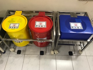 Custom Medical Waste Bins and Trolleys to UNIDO in India